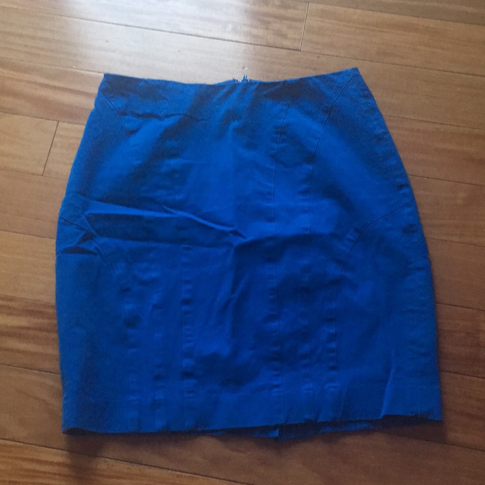 Royal blue stretch Banana Republic pencil skirt
